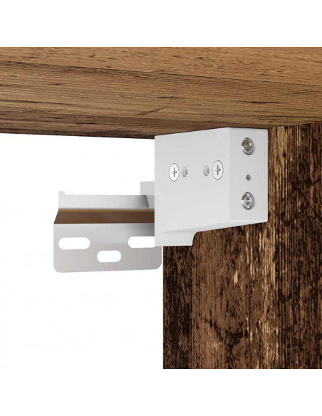 Mobile Lavabo Bagno Legno Antico 80x38,5x48cm Legno Multistrato