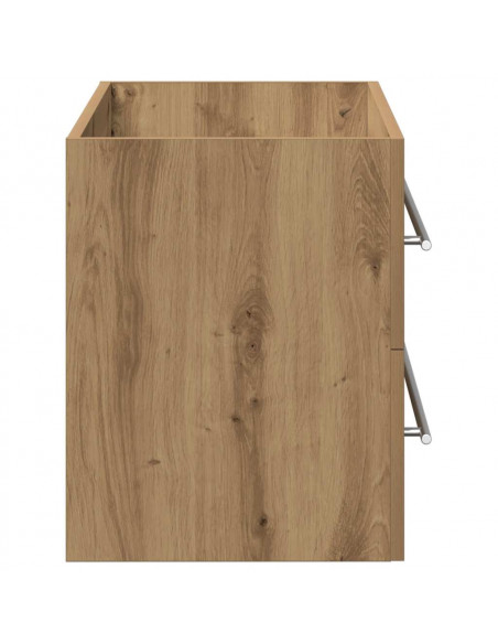 Mobile Lavabo Bagno Artigianale 80x38,5x48 cm Legno Multistrato