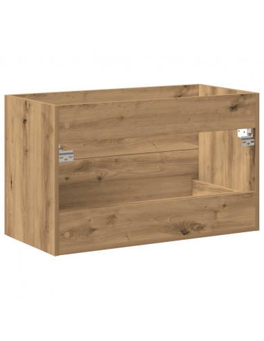 Mobile Lavabo Bagno Artigianale 80x38,5x48 cm Legno Multistrato