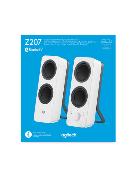 Logitech Z207 altoparlante Bianco Con cavo e senza cavo 5 W