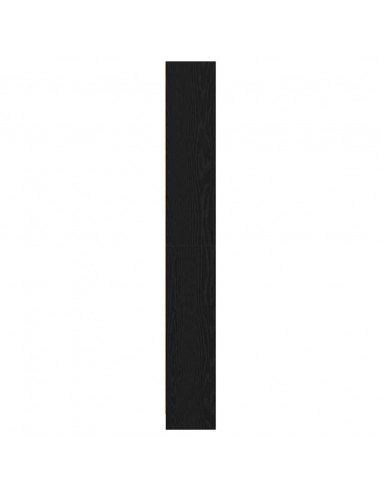 Libreria Rovere Nero 40x24x176 cm in Legno Multistrato