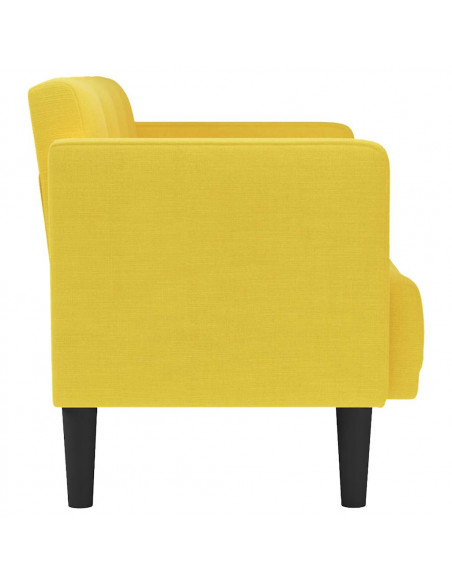 Divano Divanetto Giallo 111 cm in Tessuto