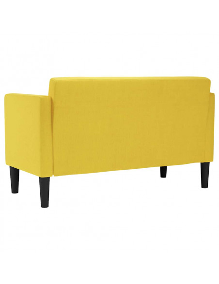 Divano Divanetto Giallo 111 cm in Tessuto