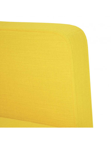 Divano Divanetto Giallo 111 cm in Tessuto