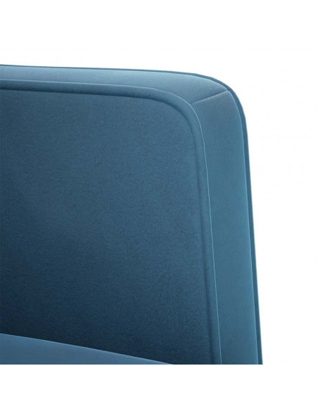 Divano Divanetto Blu 111 cm in Velluto