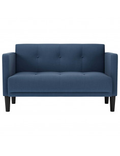 Divano Divanetto Blu 111 cm in Tessuto 2