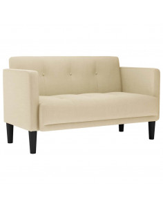 Divano Divanetto Crema 111 cm in Tessuto