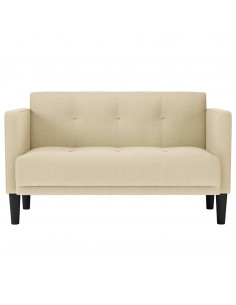 Divano Divanetto Crema 111 cm in Tessuto 2