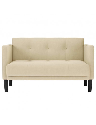 Divano Divanetto Crema 111 cm in Tessuto