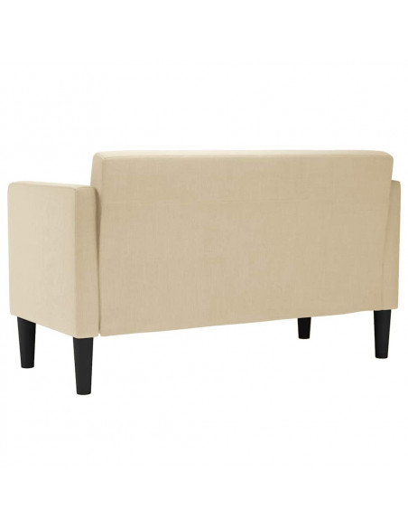 Divano Divanetto Crema 111 cm in Tessuto