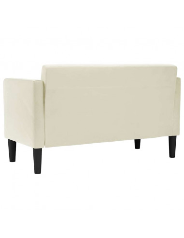 Divano Divanetto Crema 111 cm in Velluto