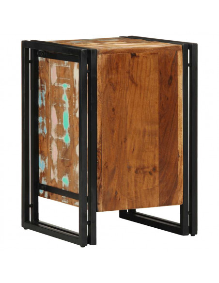 Comodino 40x40x59 cm in Legno Massello di Recupero