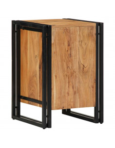 Comodino 40x40x59 cm in Legno Massello di Acacia