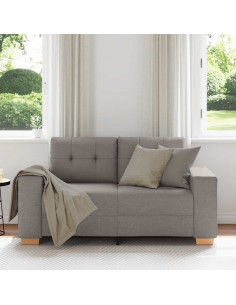 Divano Divanetto Tortora 120 cm in Tessuto 2