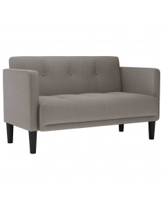 Divano Divanetto Tortora 111 cm in Tessuto