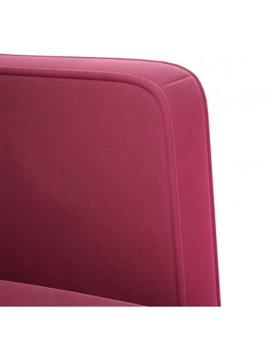 Divano Divanetto Rosso Vino 111 cm in Velluto
