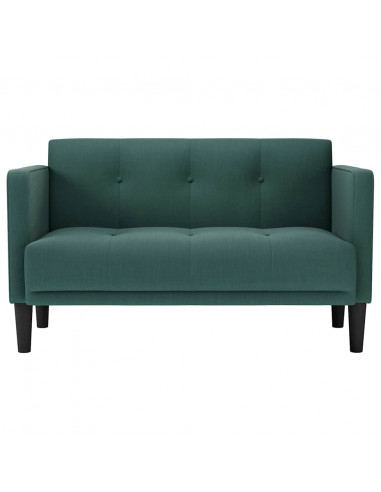 Divano Divanetto Verde Scuro 111 cm in Tessuto