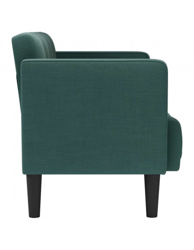 Divano Divanetto Verde Scuro 111 cm in Tessuto