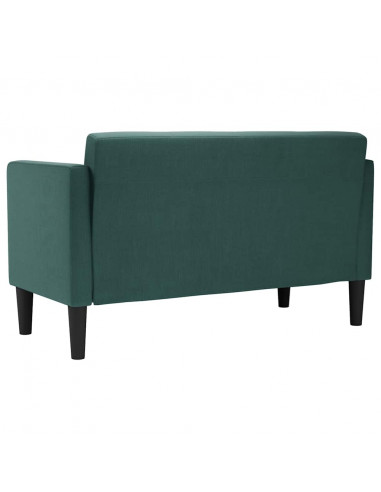 Divano Divanetto Verde Scuro 111 cm in Tessuto