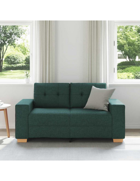 Divano Divanetto Verde Scuro 120 cm in Tessuto