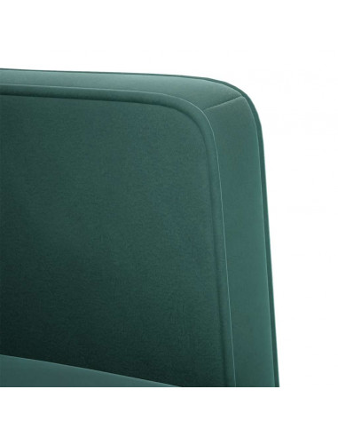 Divano Divanetto Verde Scuro 111 cm in Velluto
