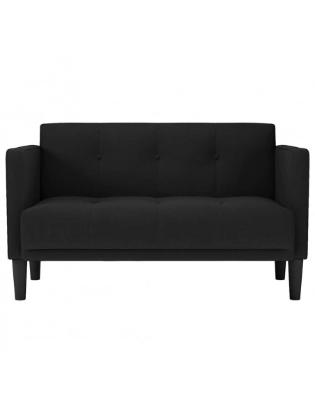 Divano Divanetto Nero 111 cm in Tessuto