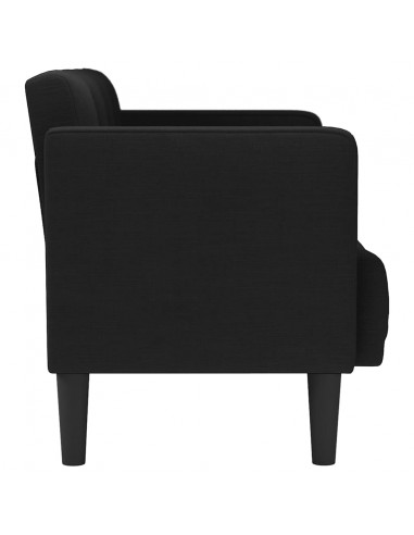 Divano Divanetto Nero 111 cm in Tessuto