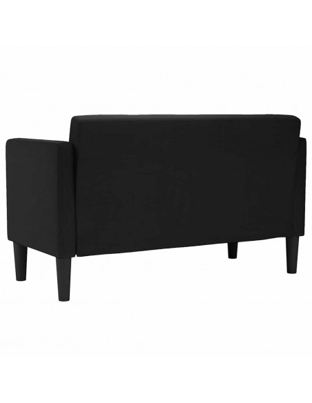 Divano Divanetto Nero 111 cm in Tessuto