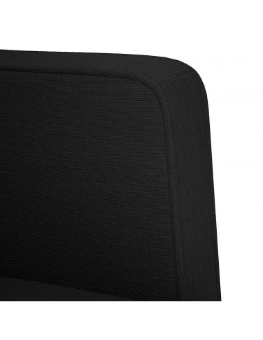 Divano Divanetto Nero 111 cm in Tessuto