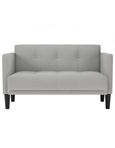 Divano Divanetto Grigio Nuvola 111 cm in Tessuto