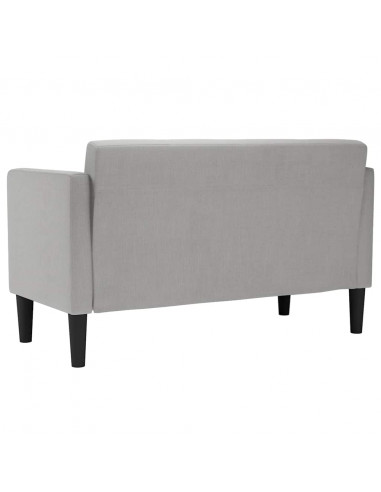 Divano Divanetto Grigio Nuvola 111 cm in Tessuto