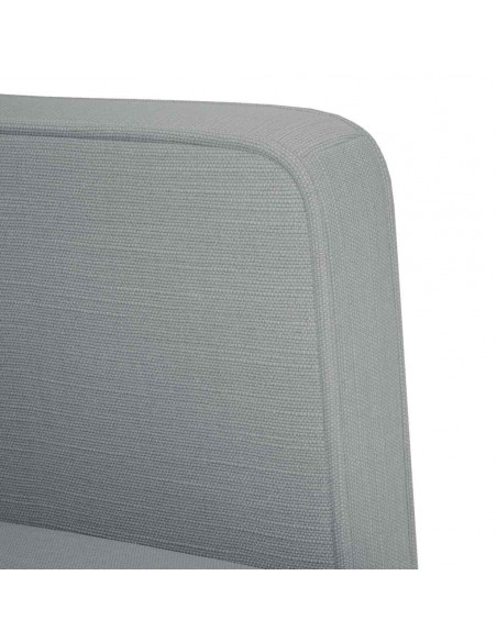 Divano Divanetto Grigio Chiaro 111 cm in Tessuto