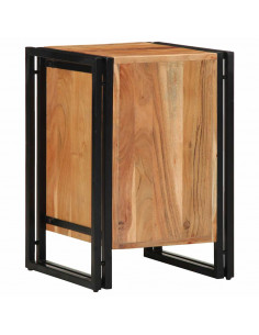 Comodino 40x40x59 cm in Legno Massello di Acacia