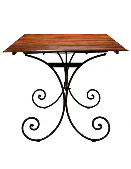 Tavolo da Pranzo in Legno Massello Finitura Ambra 200x100x76 cm