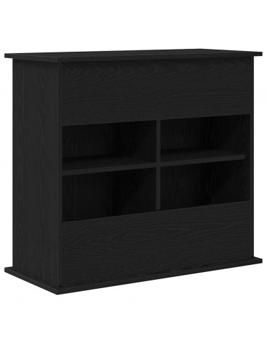 Supporto per Acquario 81x36x73 cm Legno Multistrato Rovere Nero