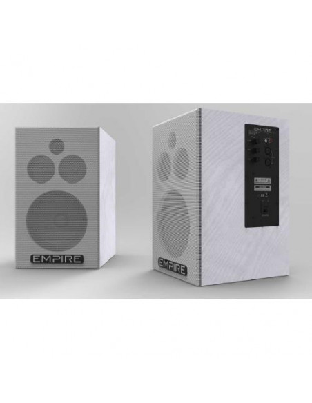 HS-290 WHITE/BLACK EMPIRE-145+145 Watt RMS Continui, Ingresso RCA + XLR Bilanciato