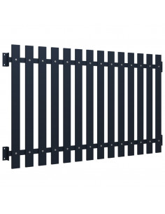 Pannello di Recinzione Antracite 170,5x75 cm Acciaio Verniciato 2