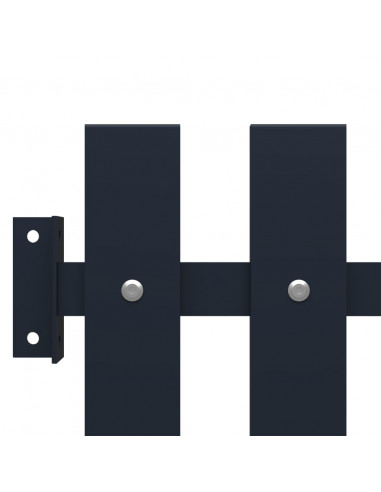 Pannello di Recinzione Antracite 170,5x75 cm Acciaio Verniciato