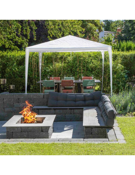 HI Gazebo 3x3 m Bianco