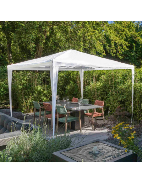 HI Gazebo 3x3 m Bianco