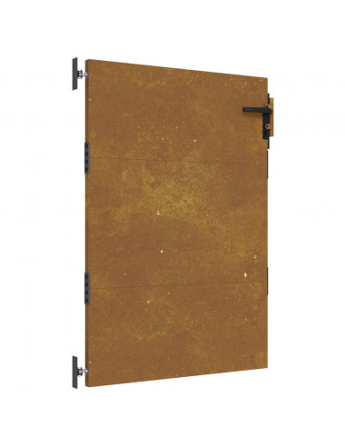 Cancello da Giardino 85x150 cm in Acciaio Corten