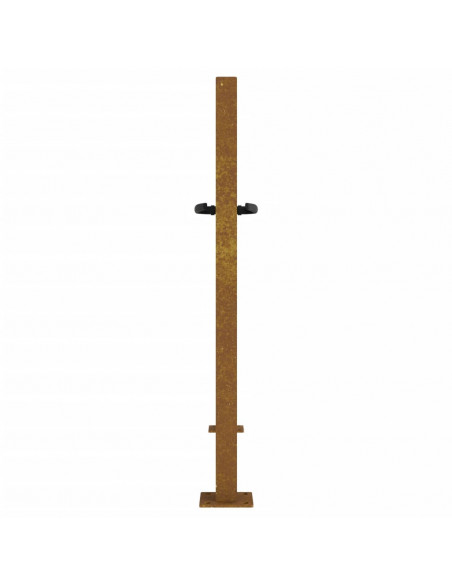 Cancello da Giardino 105x80 cm in Acciaio Corten