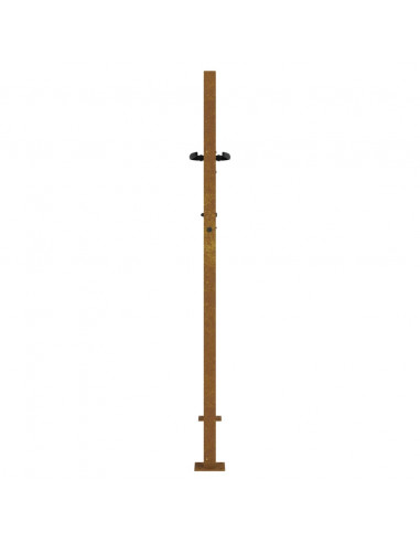 Cancello da Giardino 105x130 cm in Acciaio Corten