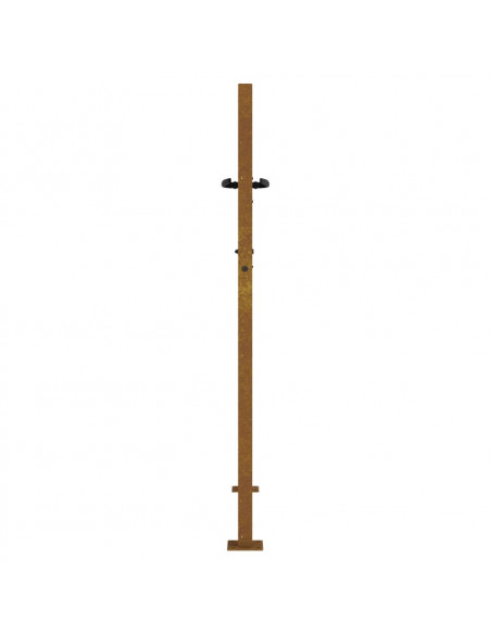 Cancello da Giardino 105x130 cm in Acciaio Corten
