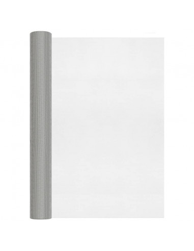 Recinzione in Rete in Acciaio Inossidabile 60x2000 cm Argento