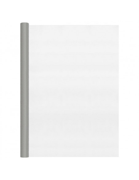 Recinzione in Rete in Acciaio Inossidabile 112x2000 cm Argento