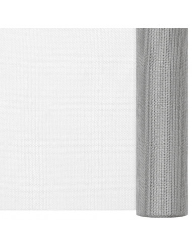 Recinzione in Rete in Acciaio Inossidabile 112x500 cm Argento