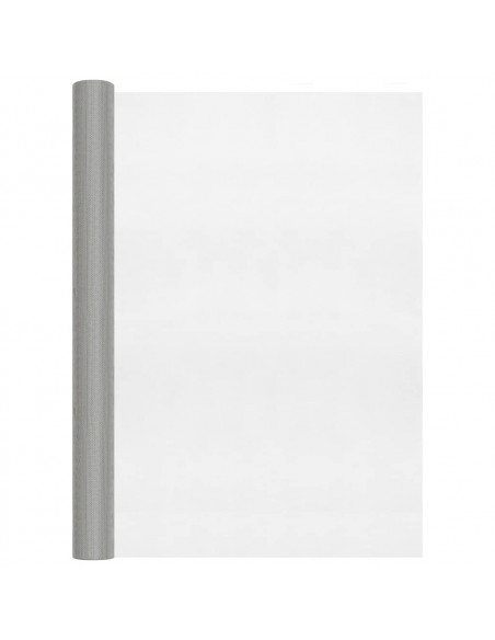 Recinzione in Rete in Acciaio Inossidabile 112x500 cm Argento