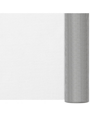 Recinzione in Rete in Acciaio Inossidabile 60x1000 cm Argento