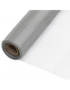 Recinzione in Rete in Acciaio Inossidabile 80x2000 cm Argento 2